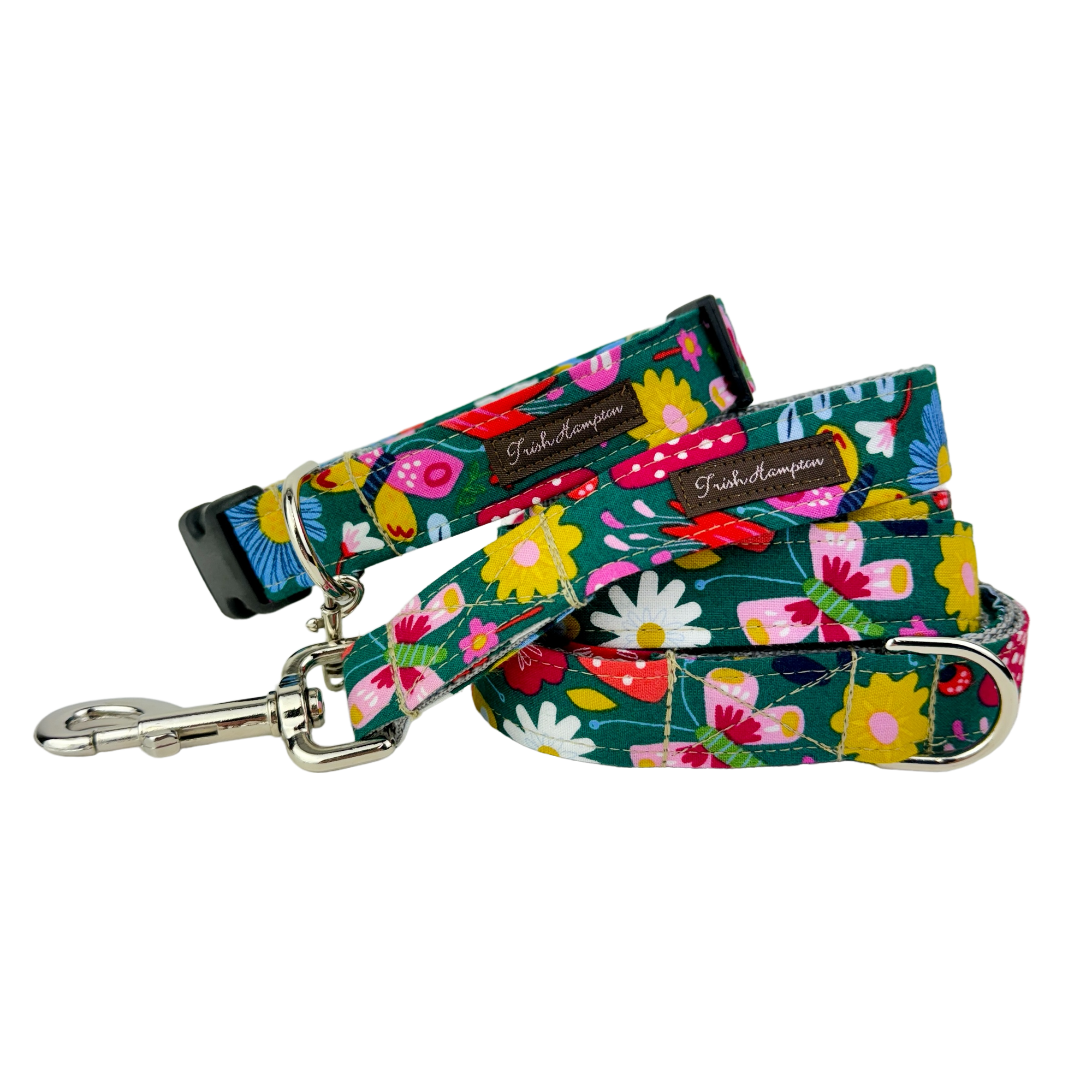 Butterfly & Mushroom Floral 6ft Dog Leash - 978