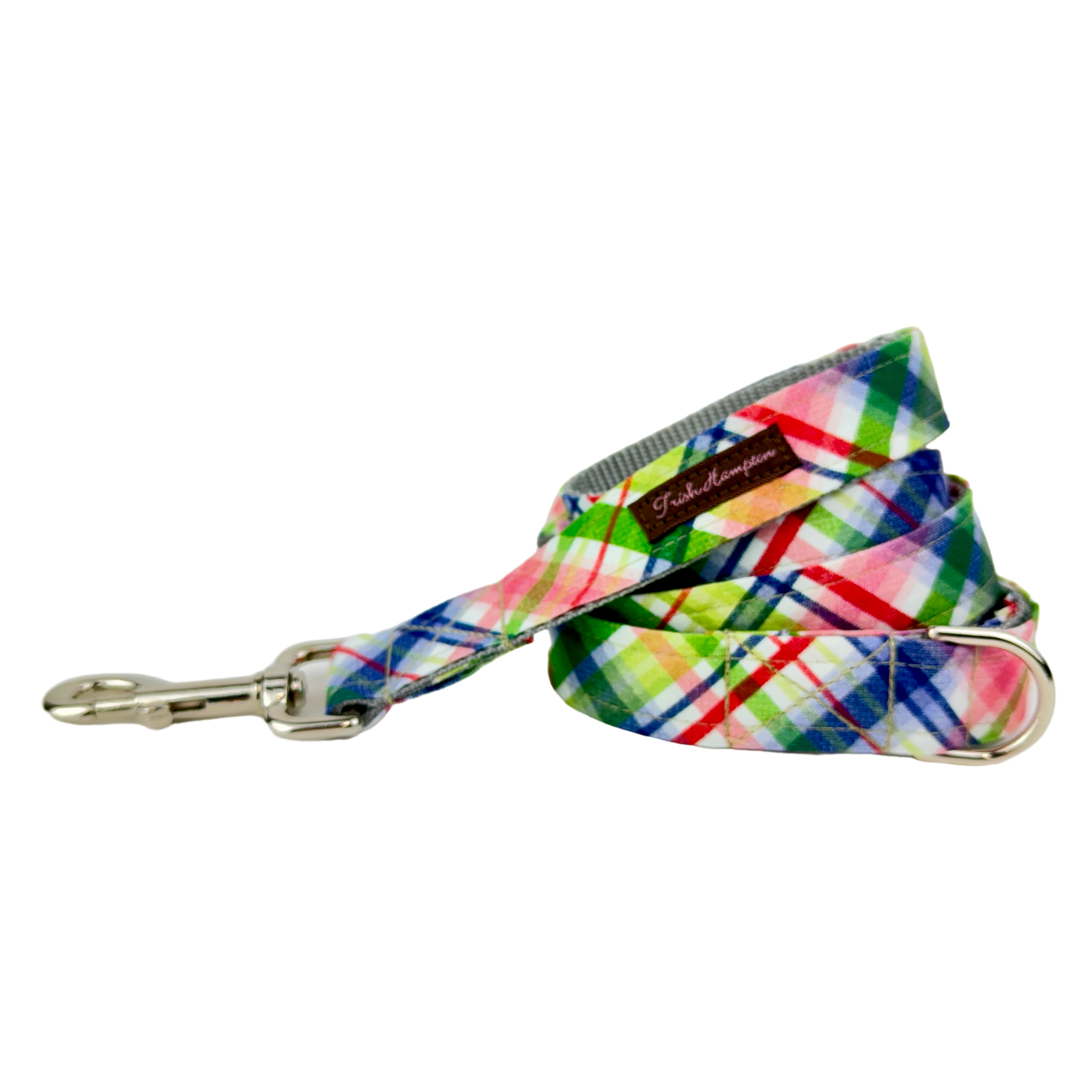 Rainbow Plaid - Green, Pink, Purple, Red 6ft Dog Leash - 991