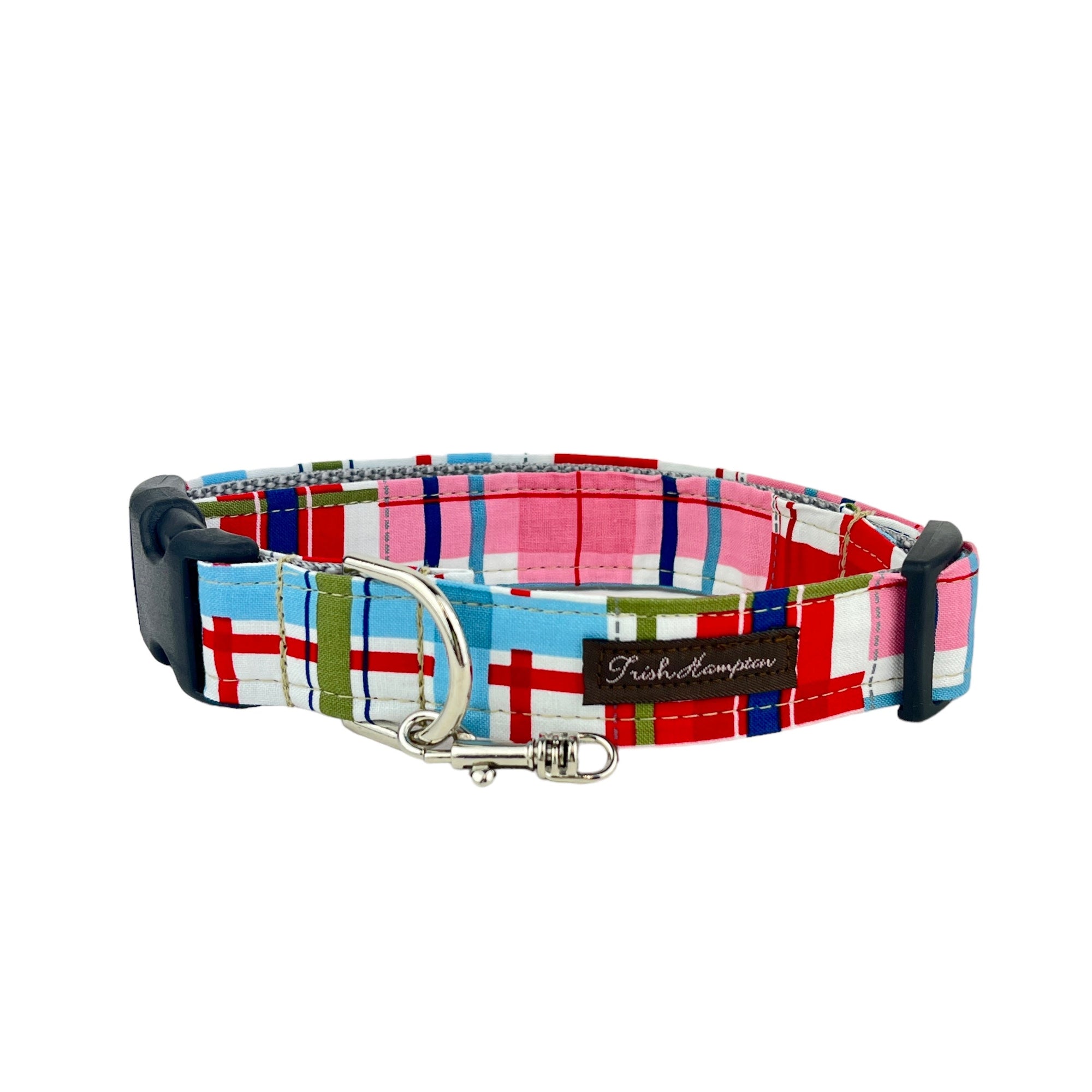 Madras Plaid Dog Collar - 995