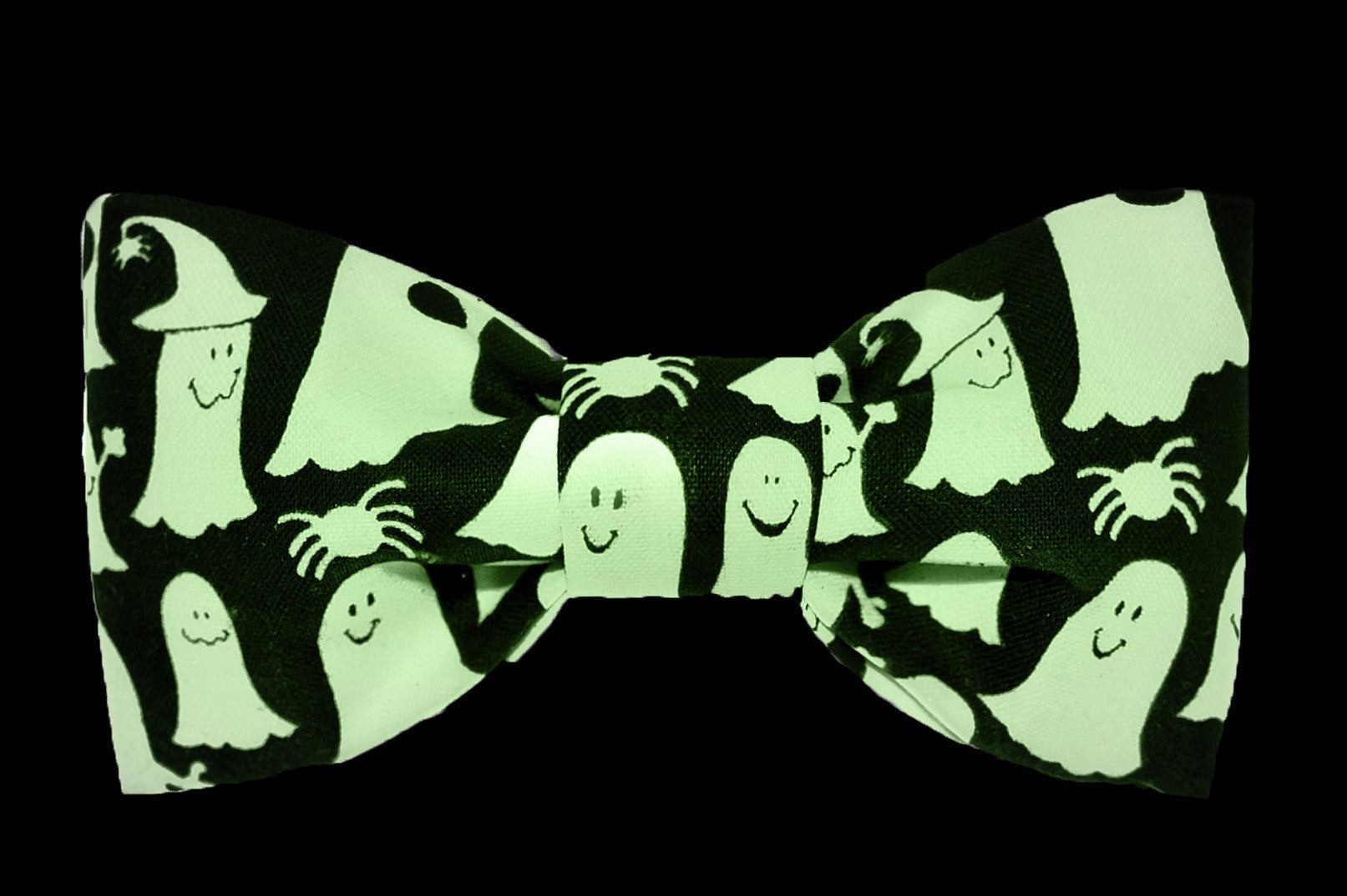 Glowing Casper Ghost Dog Bow Tie - 1002