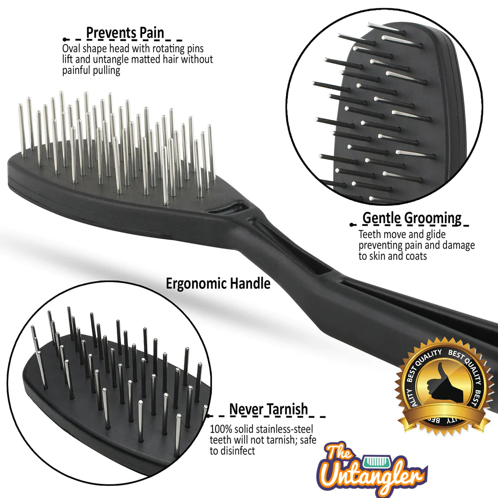 Image explaining black pet brush