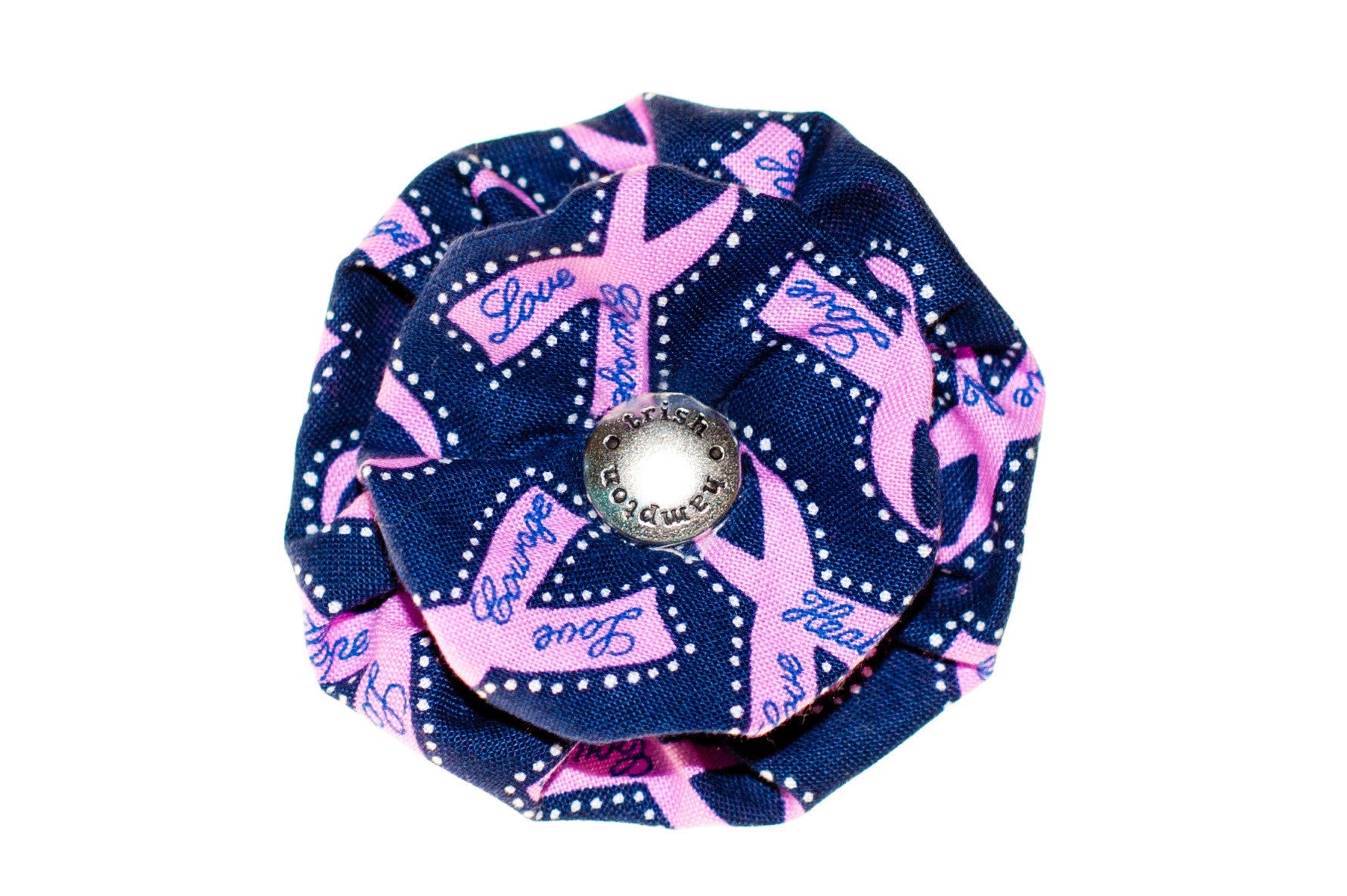 Navy/Hot Pink Breast Cancer Awareness Dog Blossom - 985