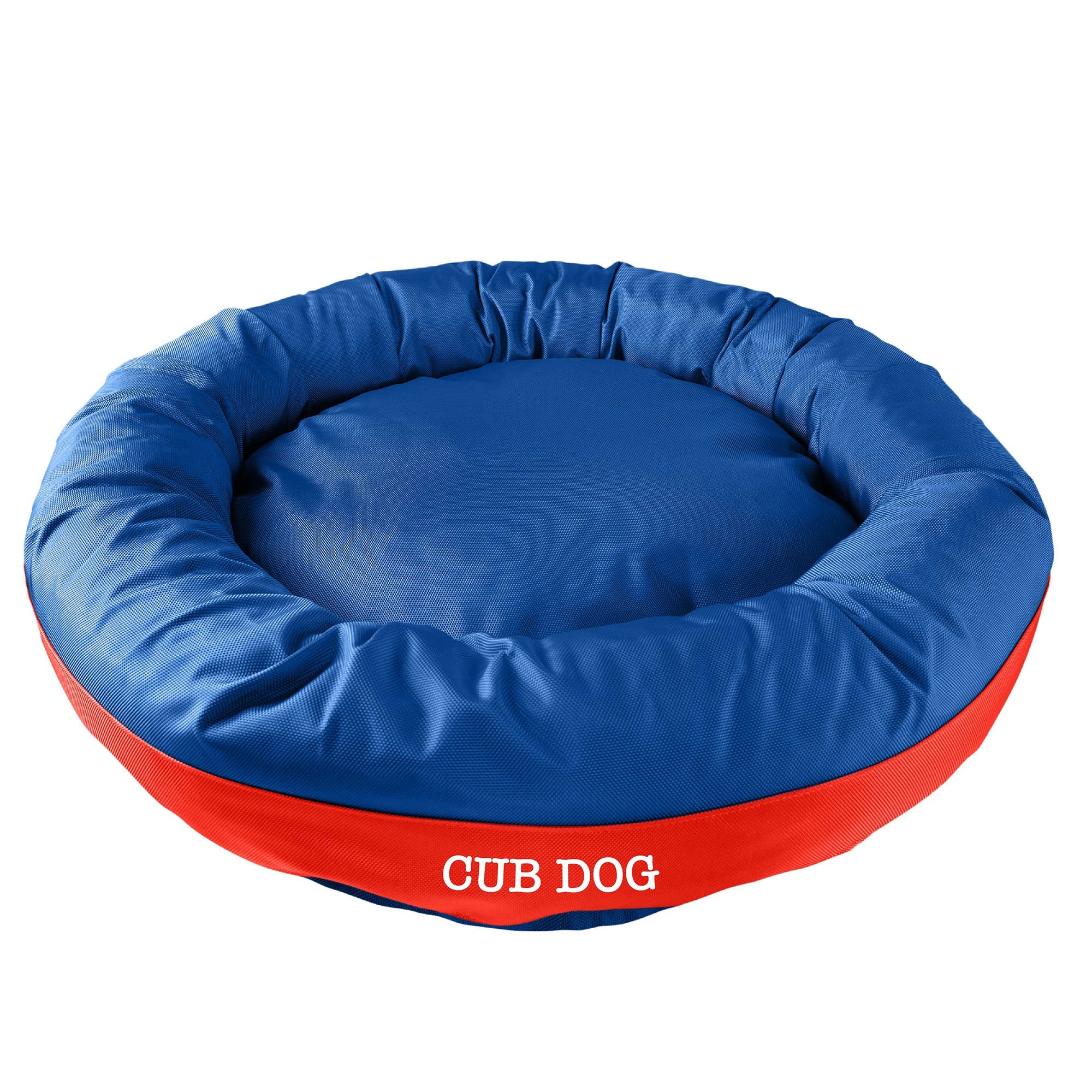 Dog Bed Round Bolster Armor Baseball