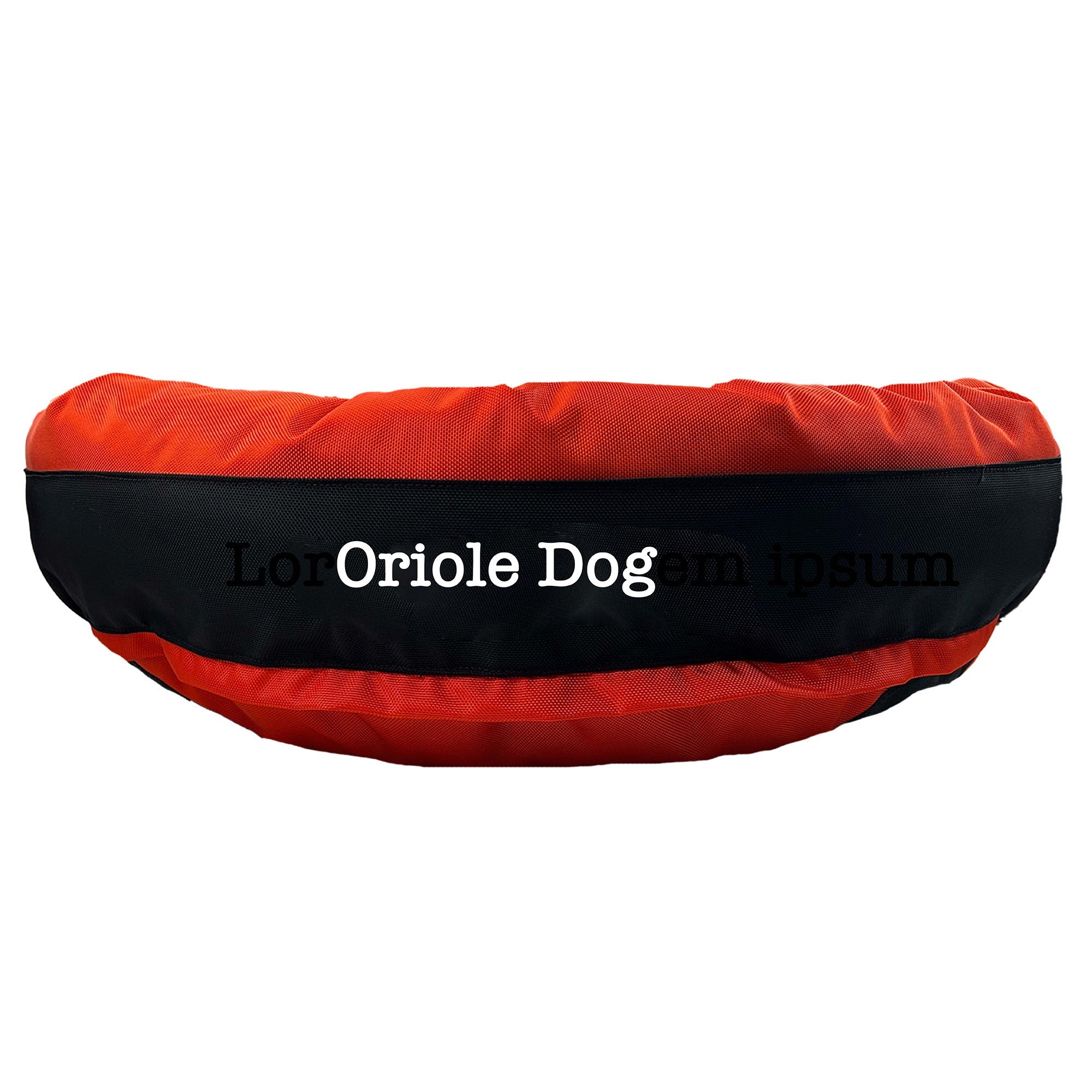 Dog Bed Round Bolster Armor Baseball