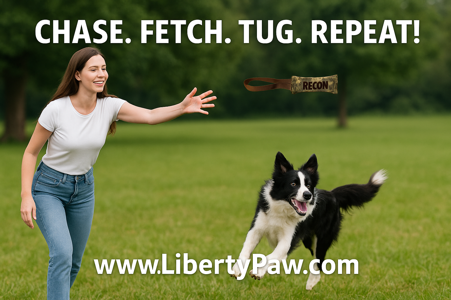 LibertyPaw RECON Camo Firehose Tug Toy