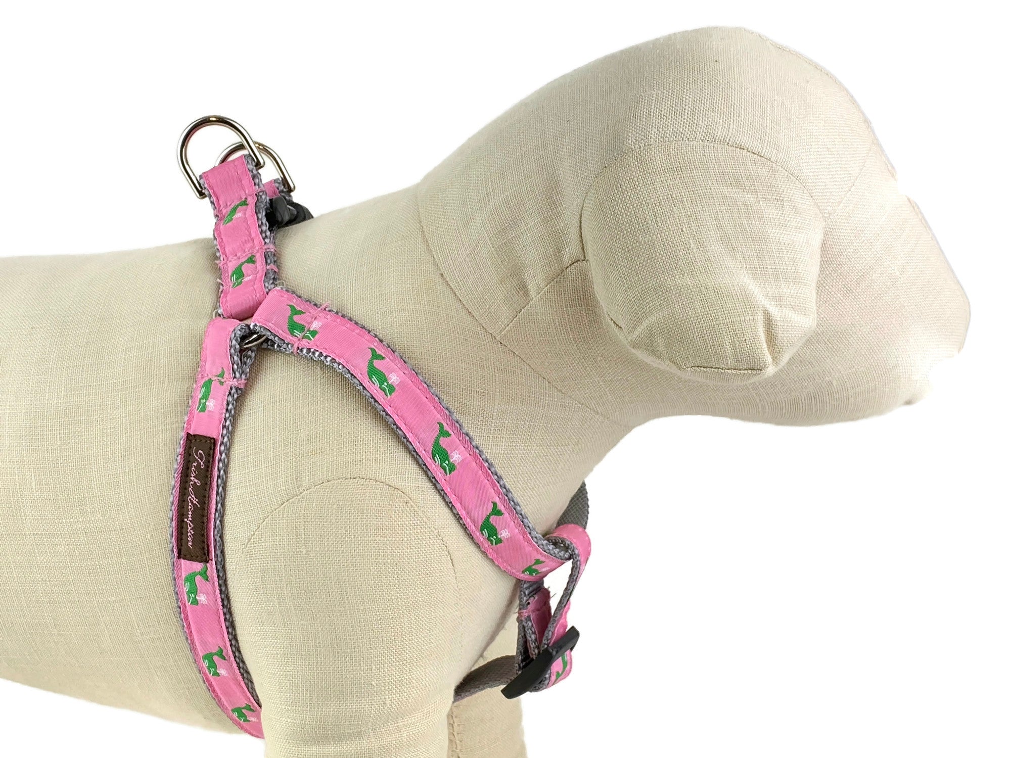 Pink/Green Whales Dog Harness - 751