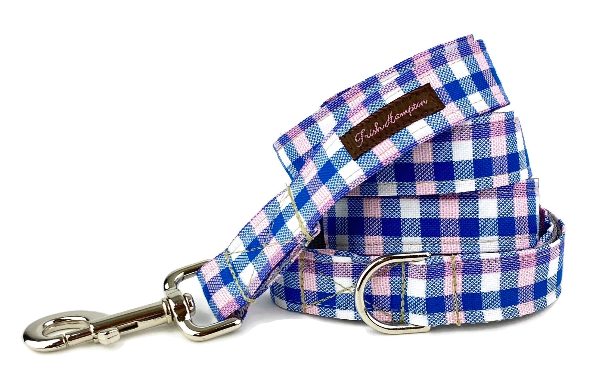 Pink/Blue/White Plaid 6ft Dog Leash - 770