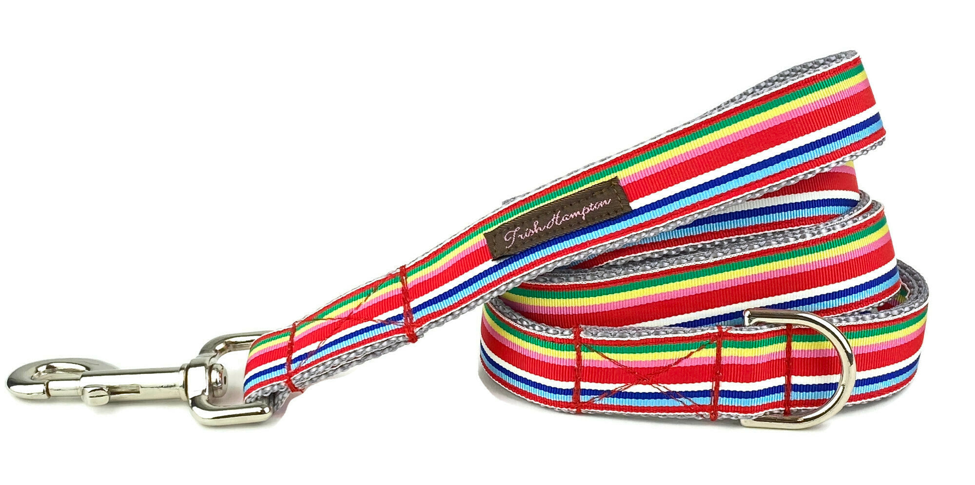 Red Multi Stripe 6ft Dog Leash - 768