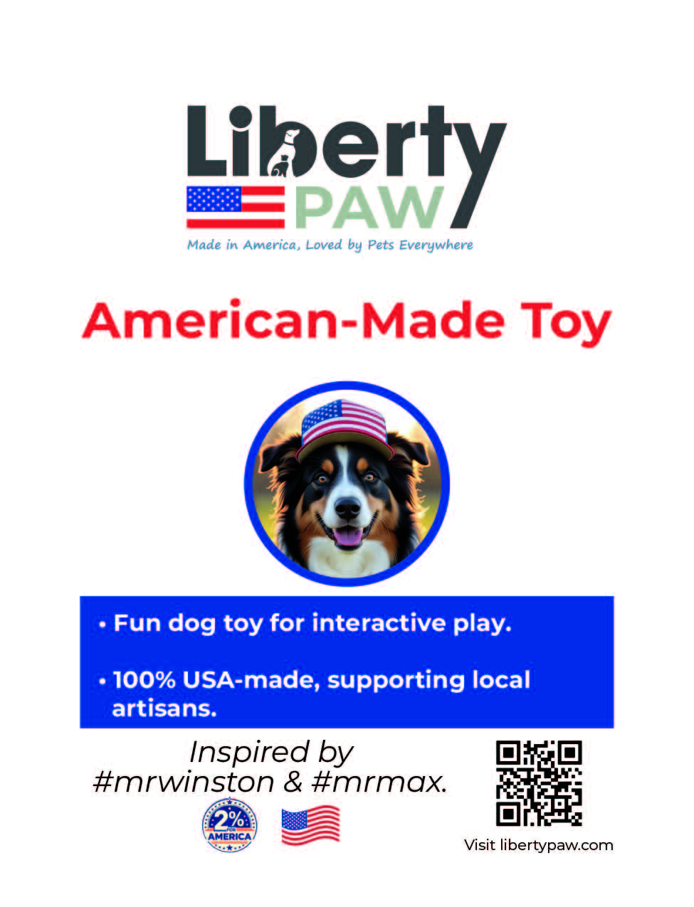 LibertyPaw Plush Fire Hydrant Toy