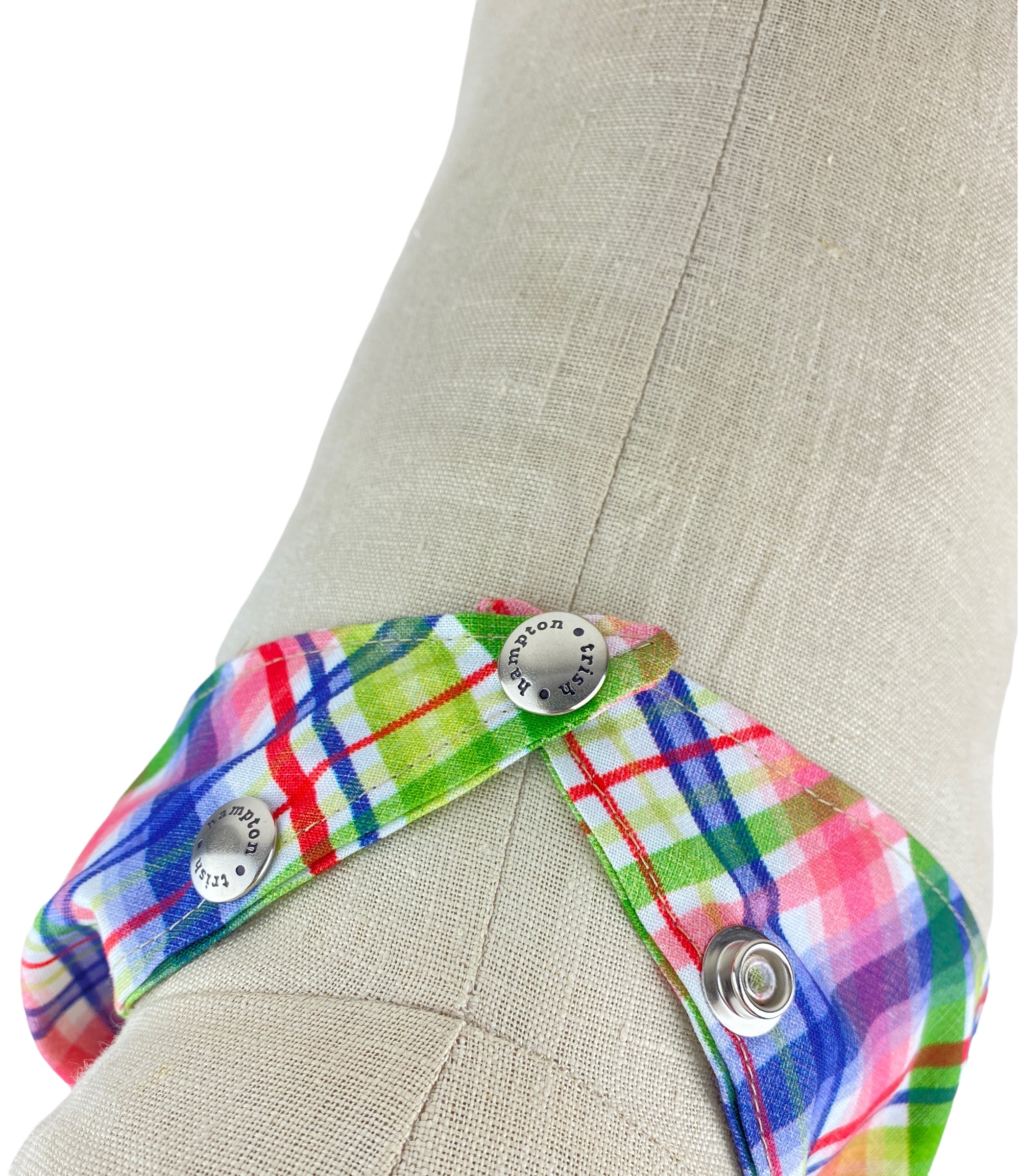 Rainbow Plaid - Green, Pink, Purple, Red Dog Bandana - 991