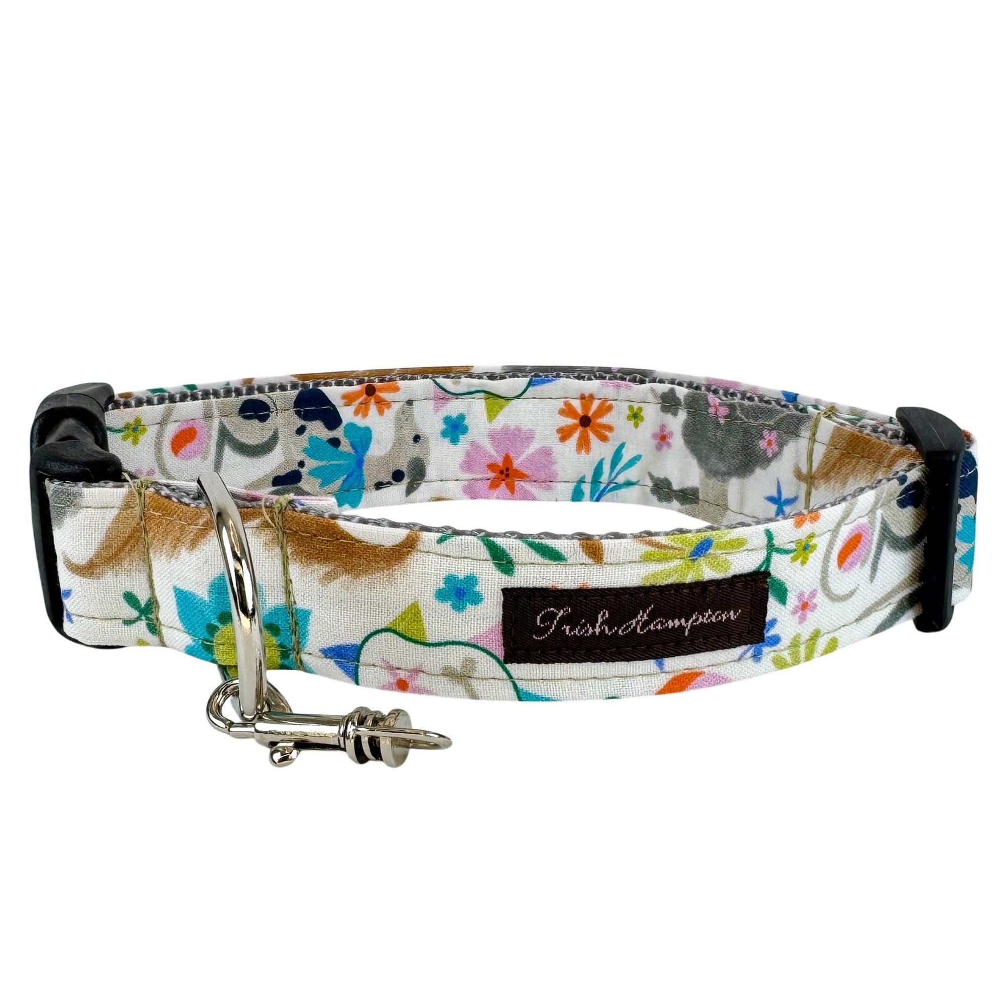 Dogs with Flowers Dog Collar - 1089