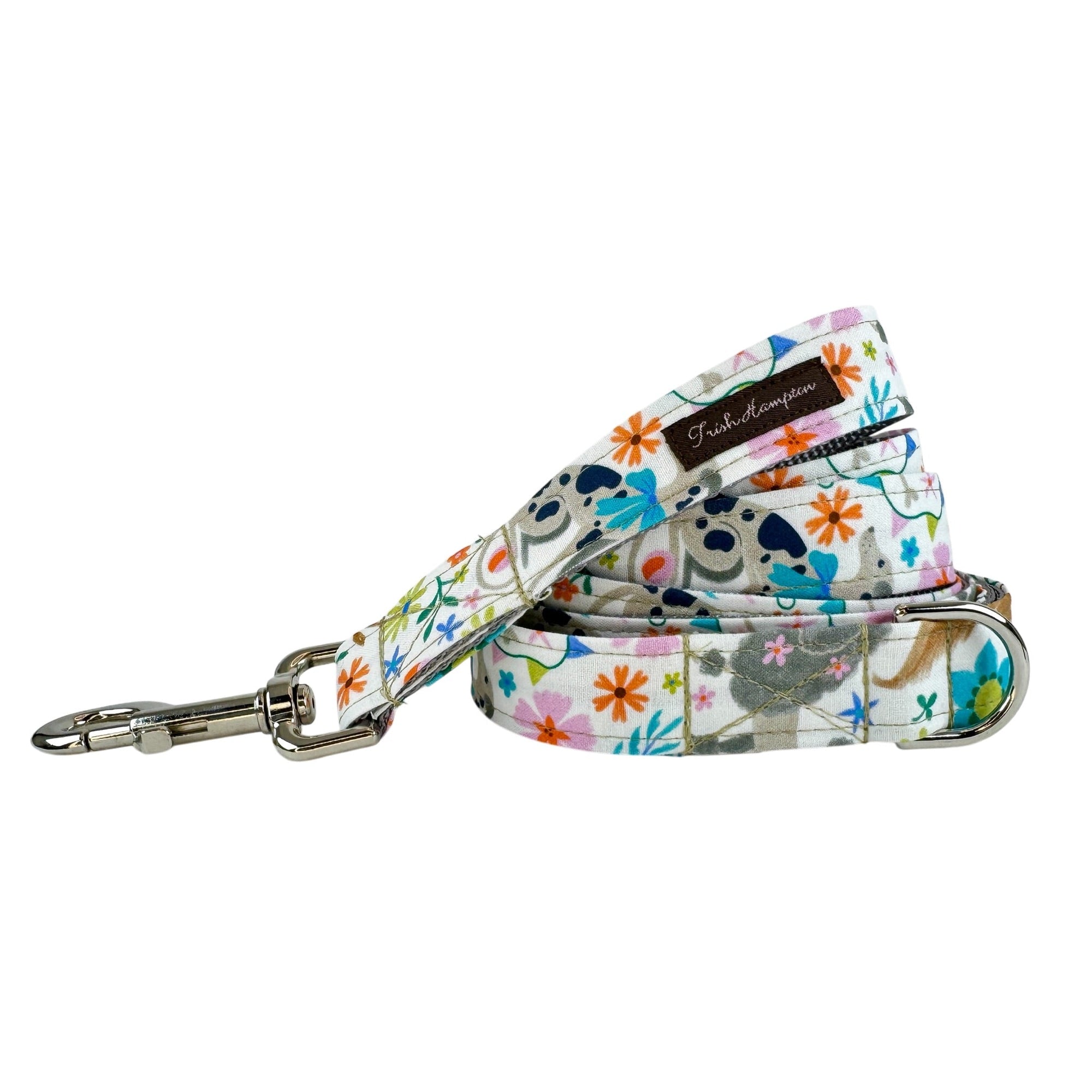 Dogs with flowers 6ft Dog Leash - 1089
