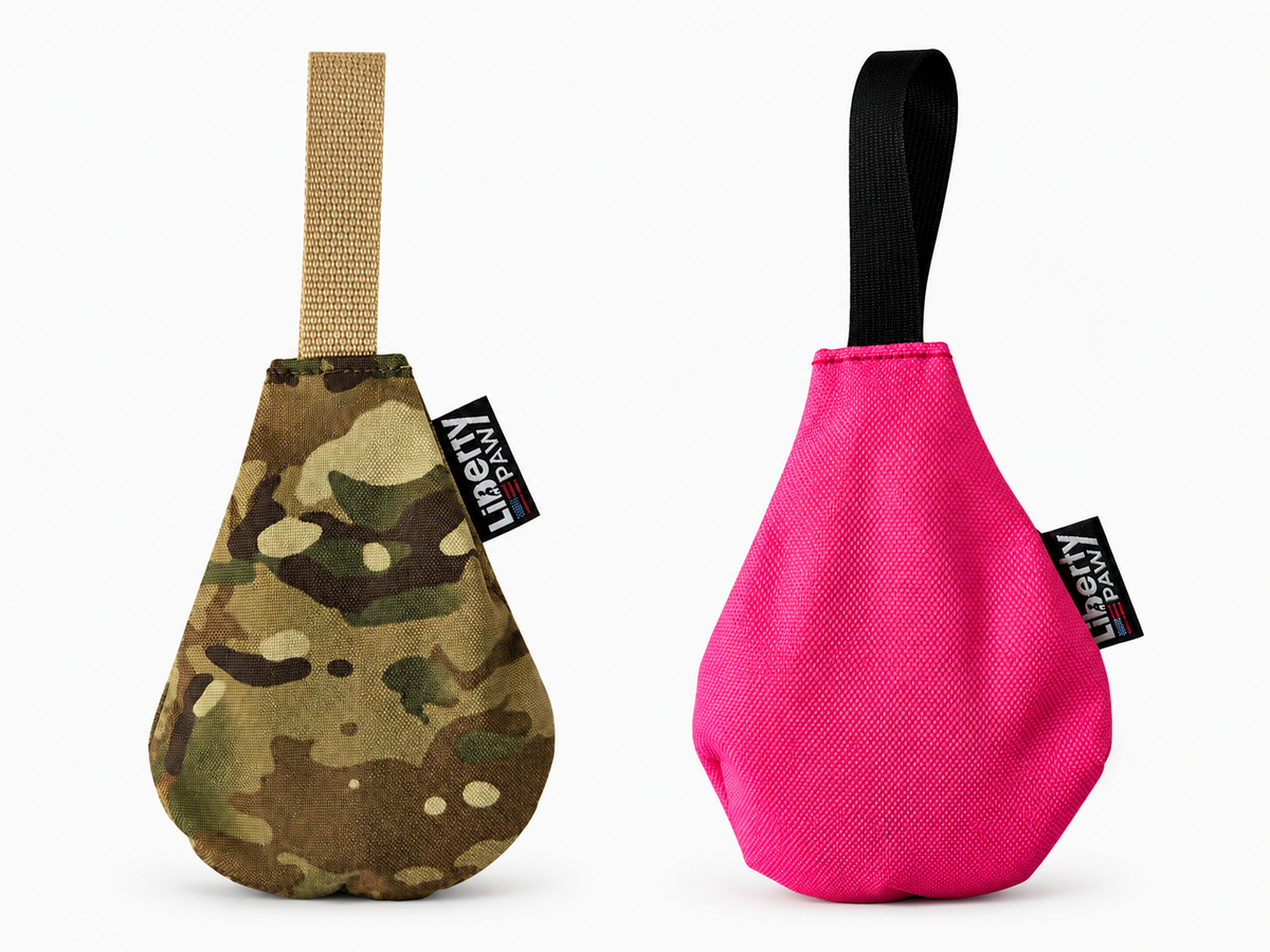 Free Water Drop Tug dog toy in Camo and Pink — LibertyPaw free gift