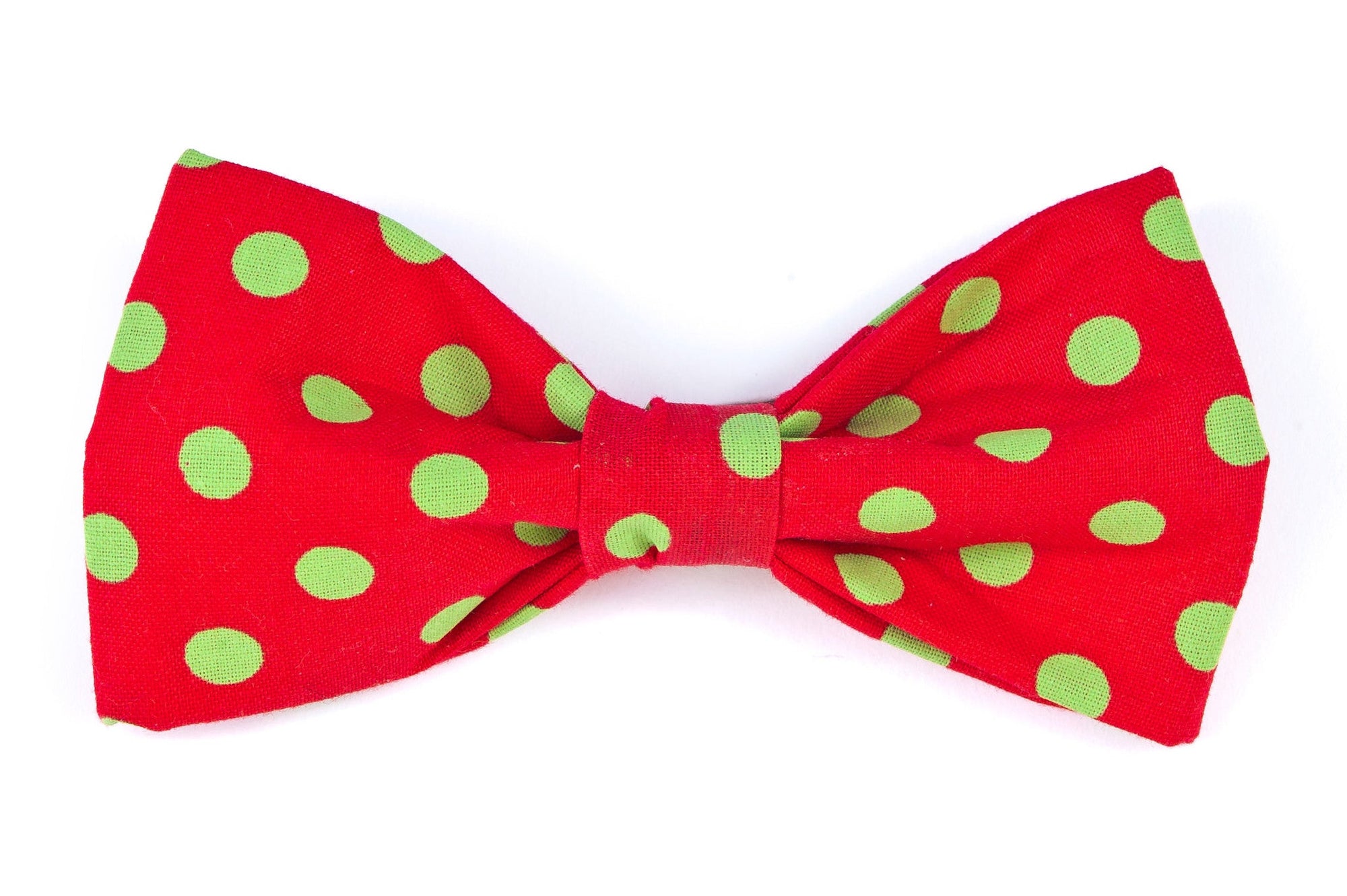 Red/Green Christmas Polka Dot Dog Bow Tie - 987