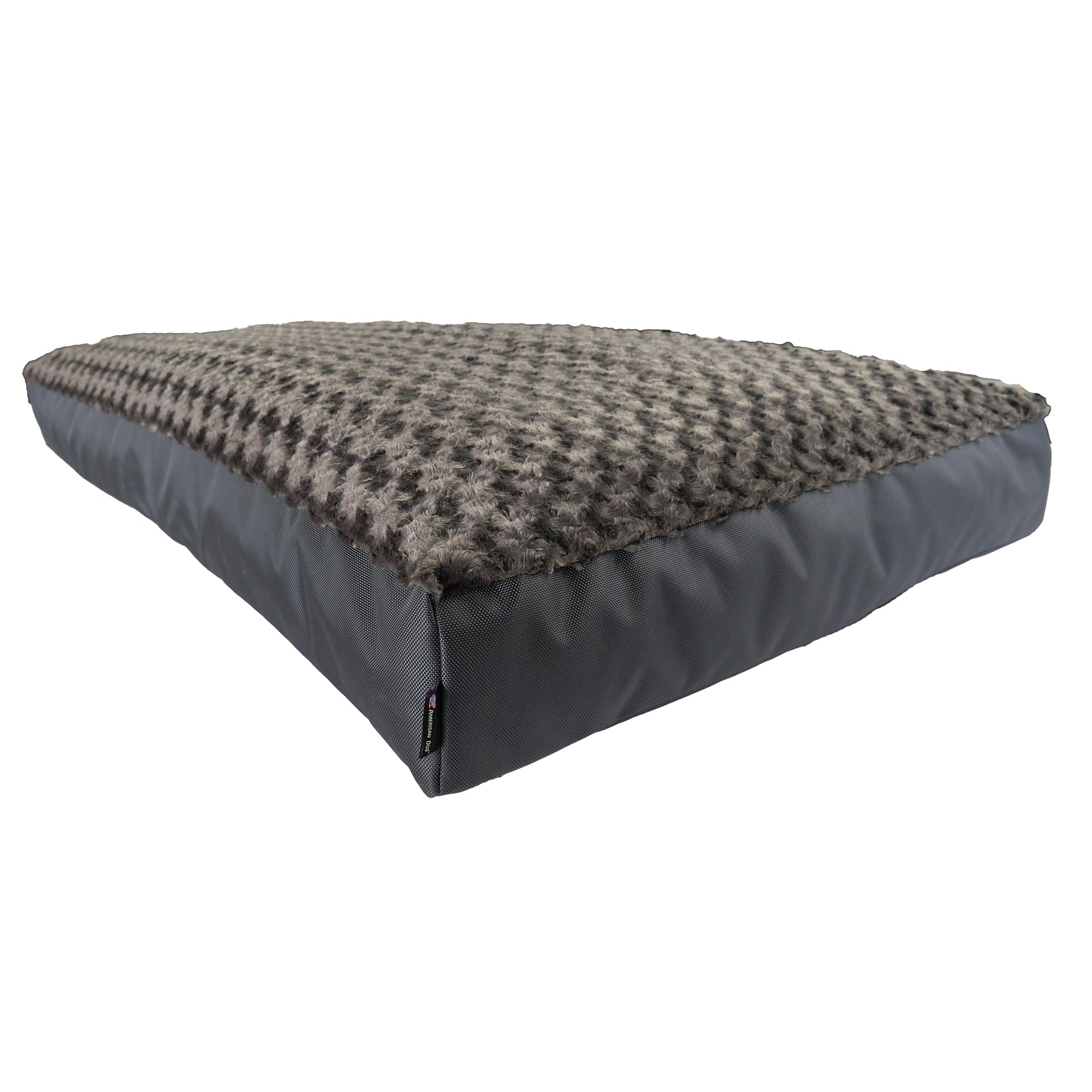 American Dog Dog Bed 24" (24 x 18 x 3 1/2) / Charcoal Dog Bed Rectangle Furvana™
