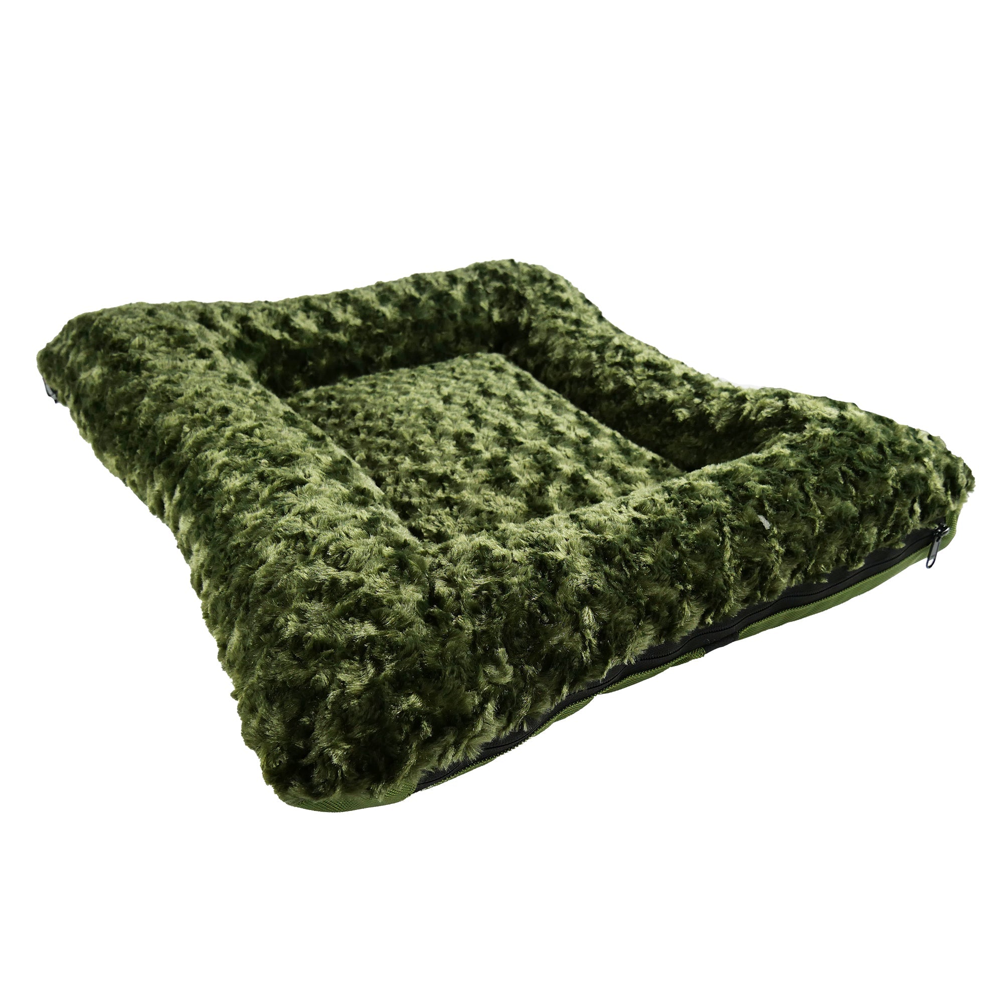 American Dog Dog Beds Medium 29" x 23" / Olive Dog Bed Rectangle Bolster Furvana™ 'Cloud'