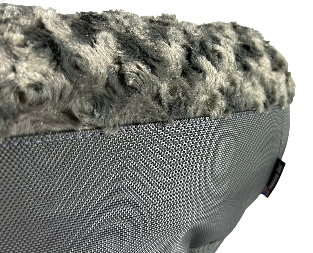 American Dog Dog Beds Medium (31" outer diameter 21" inner diameter) / Charcoal Dog Bed Round Bolster Furvana™