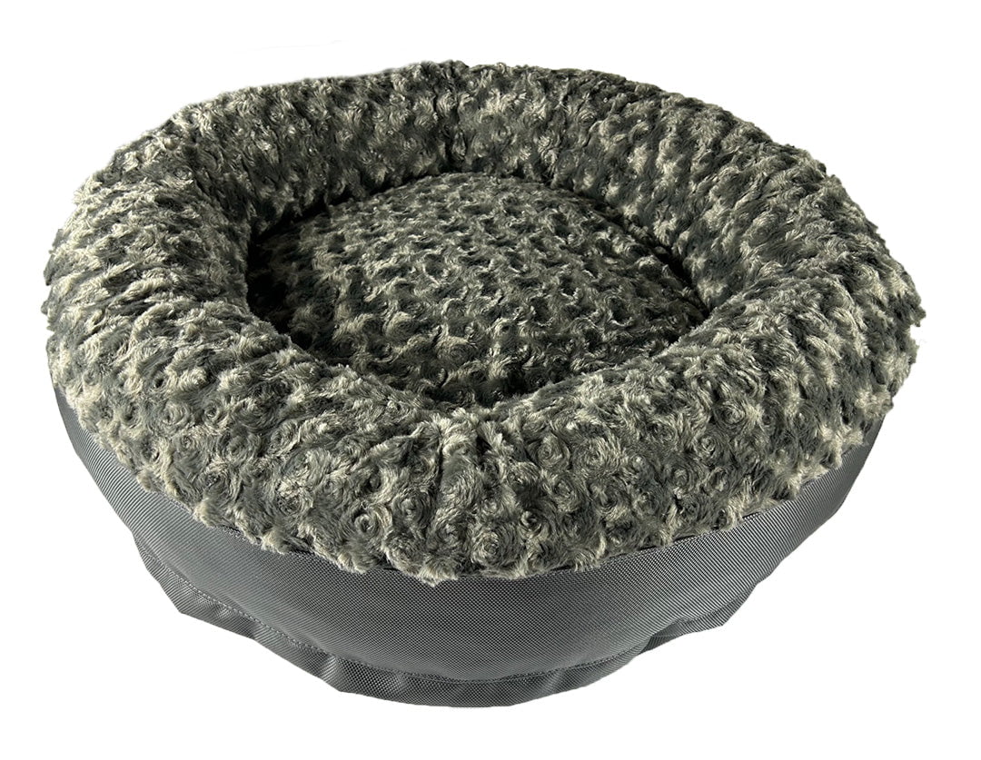 American Dog Dog Beds Small (25" outer diameter 16" inner diameter) / Charcoal Dog Bed Round Bolster Furvana™
