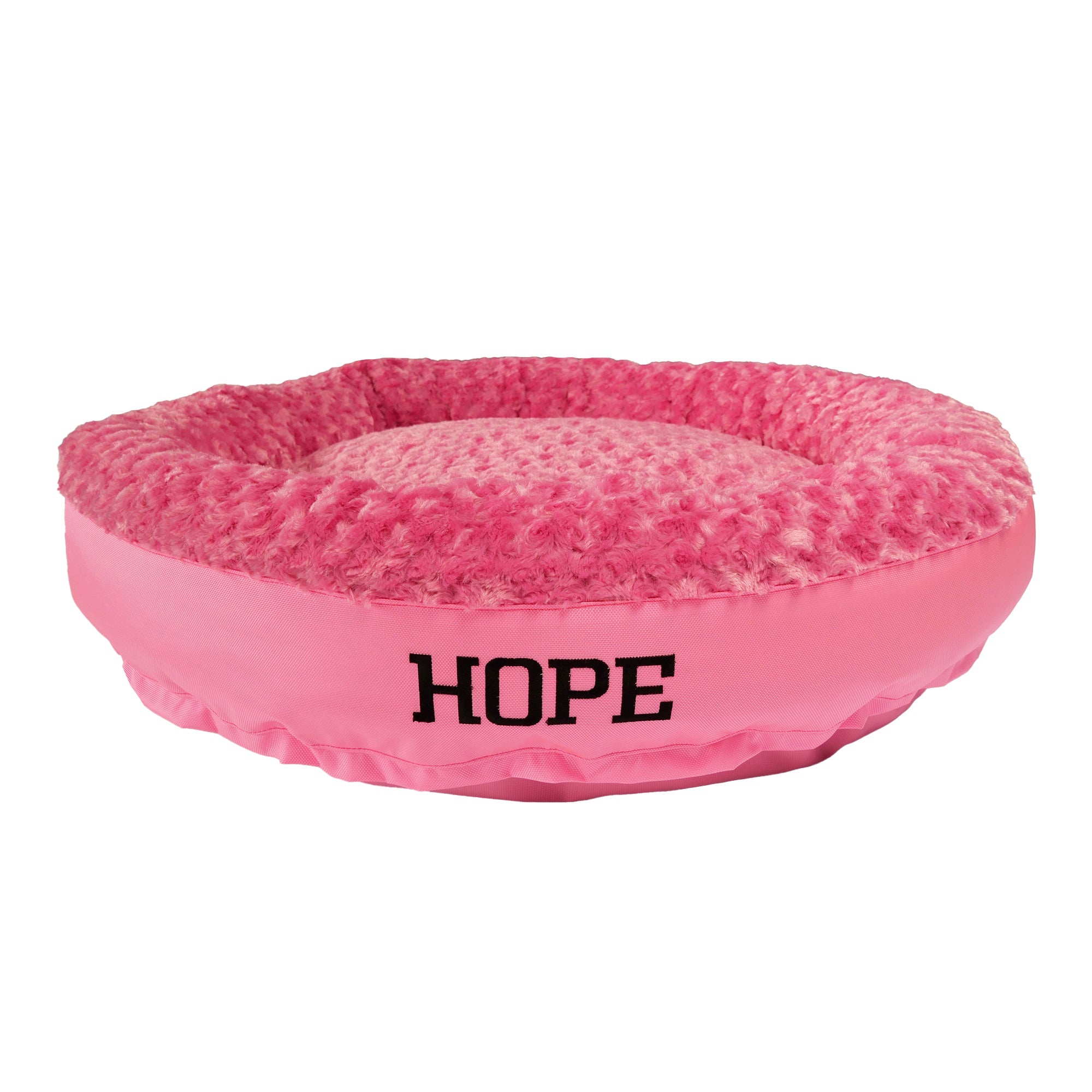 American Dog Dog Beds Small (25" outer diameter 16" inner diameter) Dog and Cat Bed Round Bolster Furvana™ 'Hope'