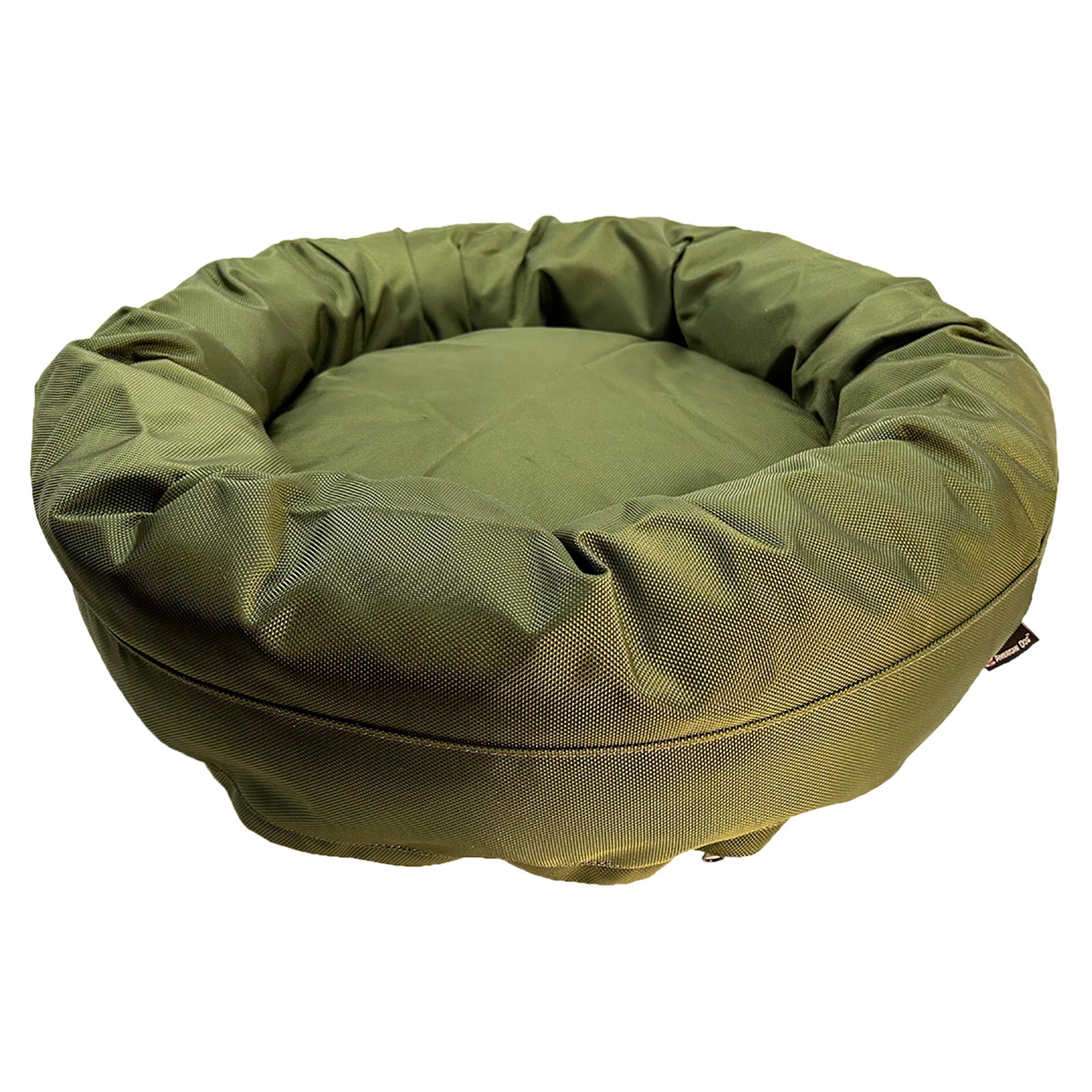 American Dog Dog Beds Small (25" outer diameter 16" inner diameter) / Olive Dog Bed Round Bolster Armor ™