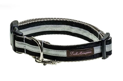 Black Reflective - 3M - Dog Collar - 417