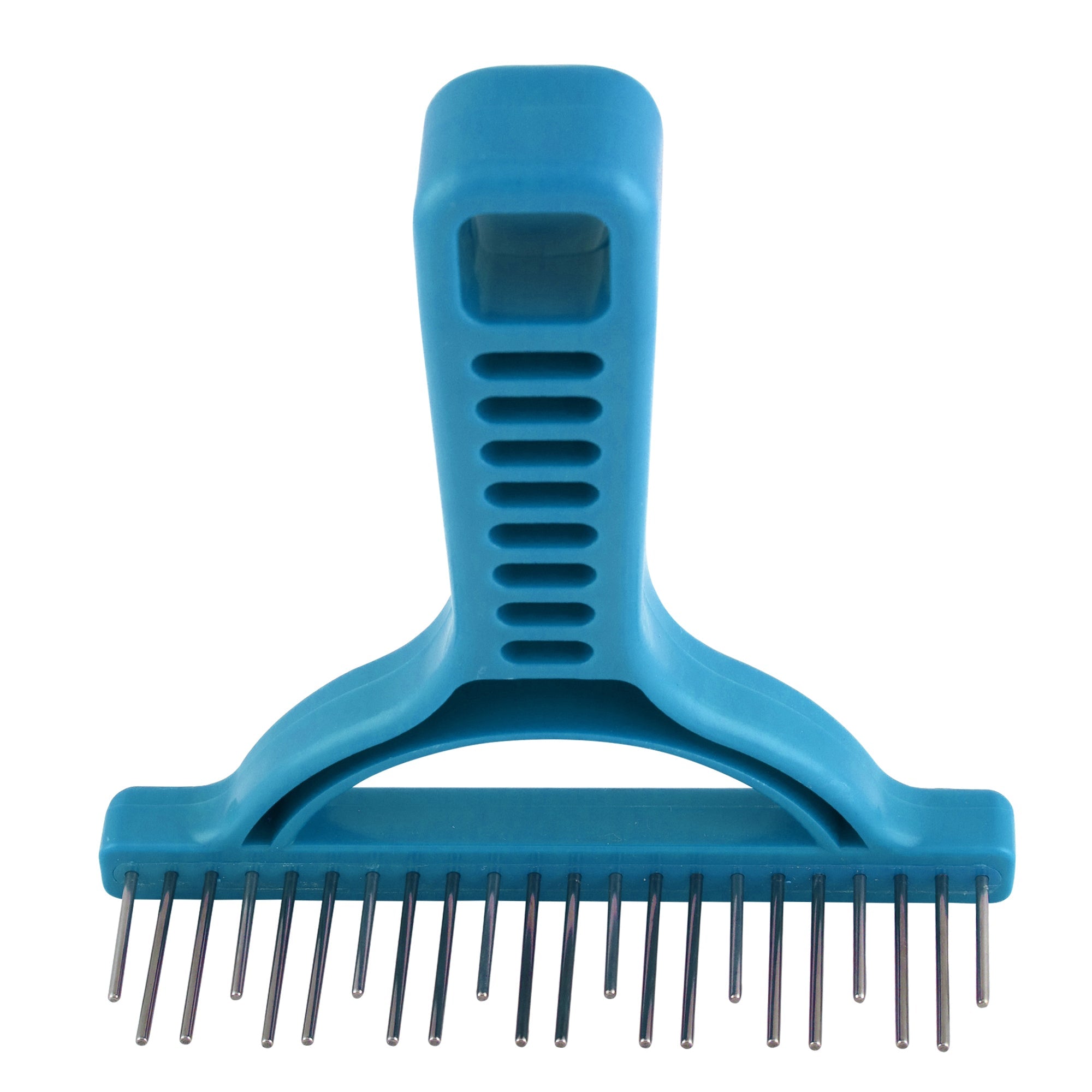 Shedding Rake with Staggered Stainless-Steel Rotating Teeth. Best for Thick Coated Breeds #1 Rake image 0