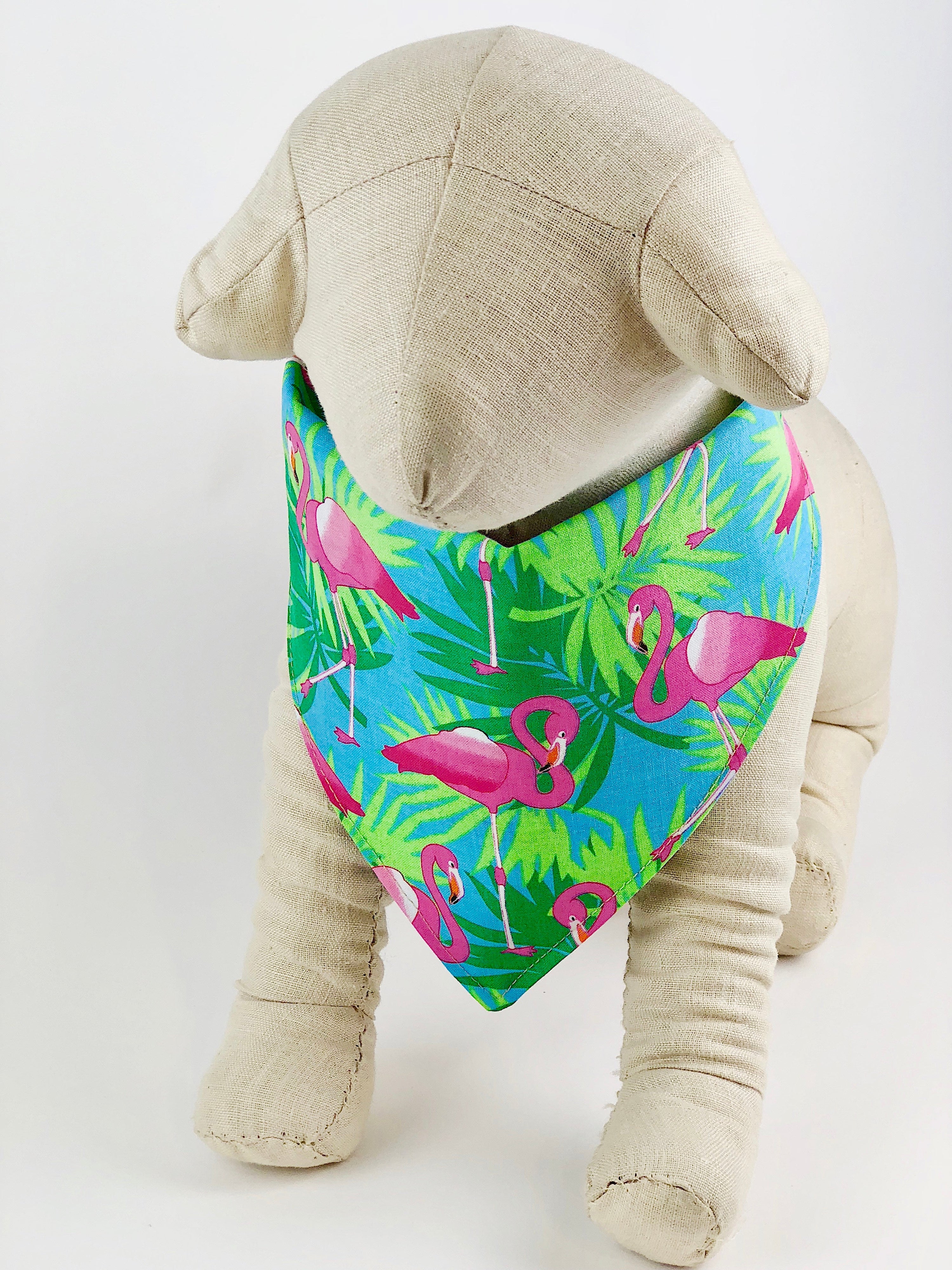 Flamingos/Palm Tree Dog Bandana - 1021