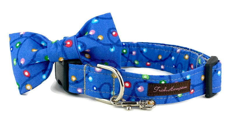 Holiday Christmas Lights Dog Bow Tie - 989