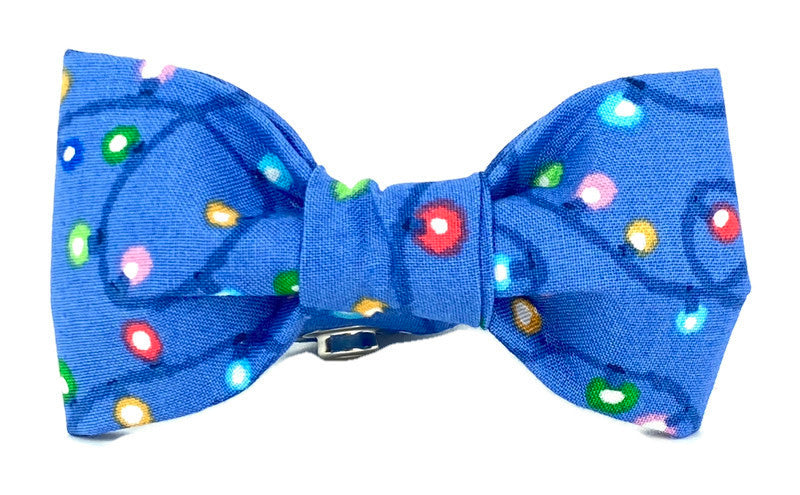 Holiday Christmas Lights Dog Bow Tie - 989