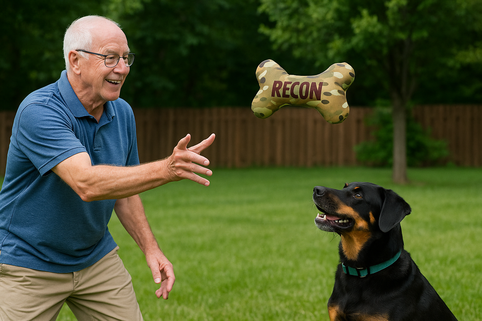 LIBERTY PAW  Dog-toy LibertyPaw RECON Camo Bone Dog Toy