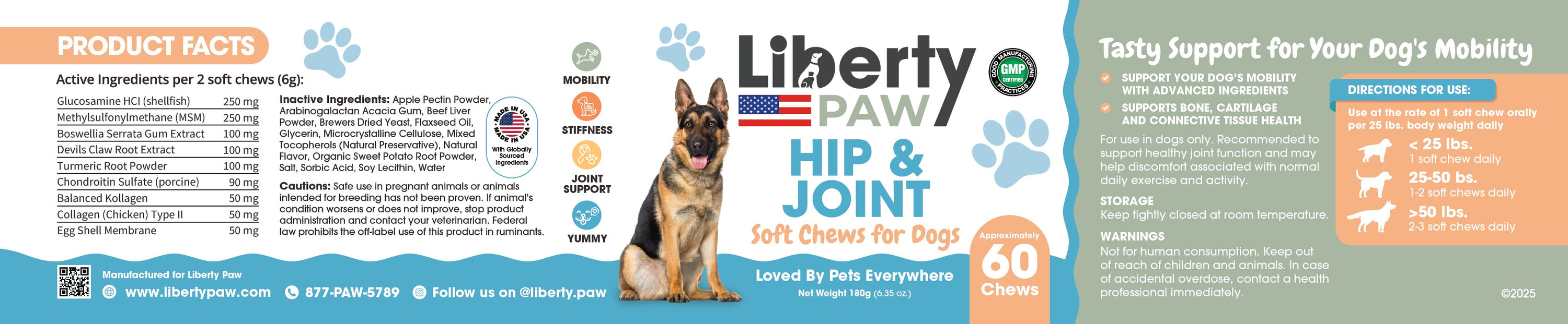 LIBERTY PAW LibertyPaw Canine Hip & Joint