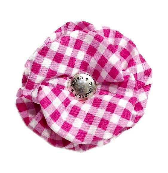Pink Gingham Dog Blossom - 9000