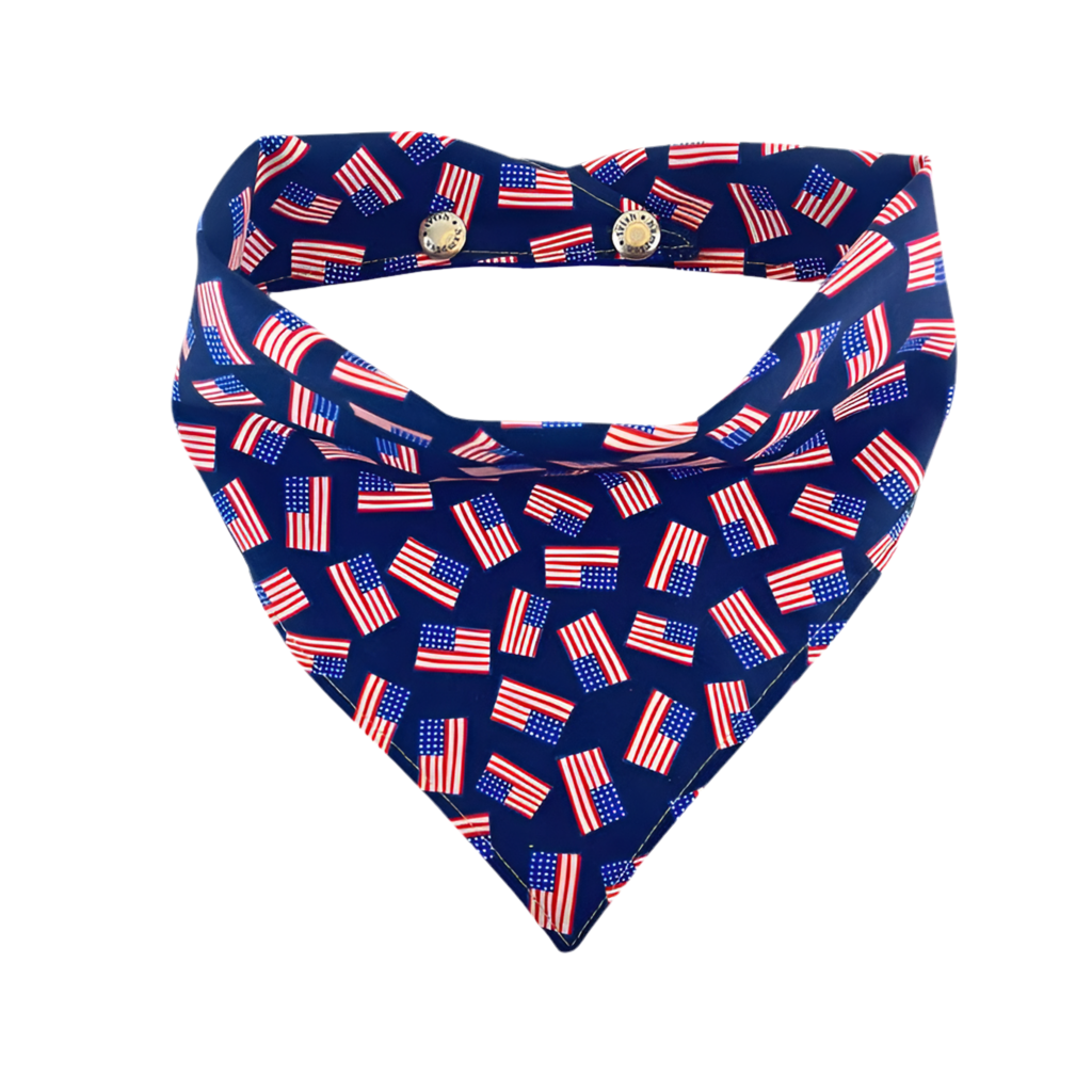 Trish Hampton Dog-Bana Trish Hampton American Flag Dog Bandana | Made in America
