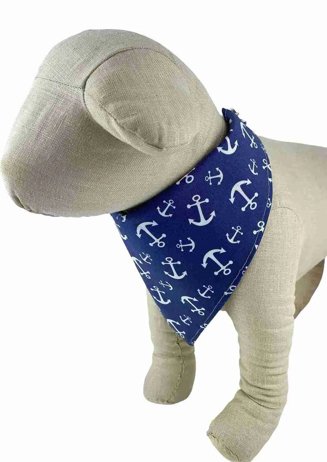 Trish Hampton Dog-Bana Trish Hampton Anchor Dog Bandana | Made in America