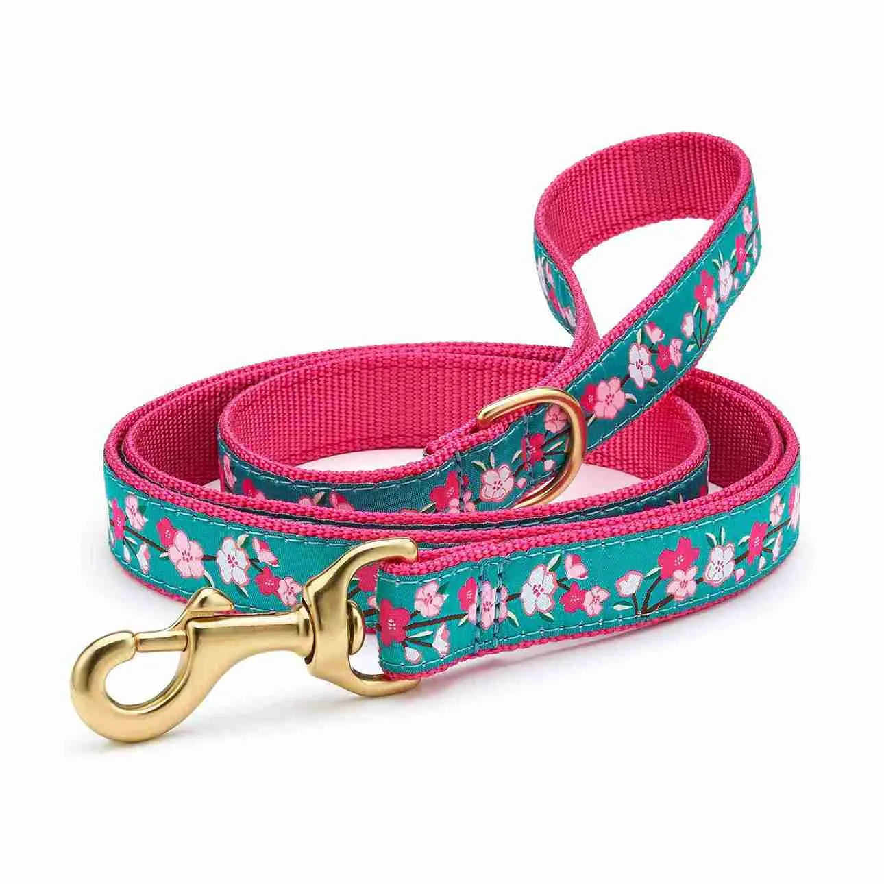 Up Country Dog Upcountry Cherry Blossoms Dog Lead | Made in the USA